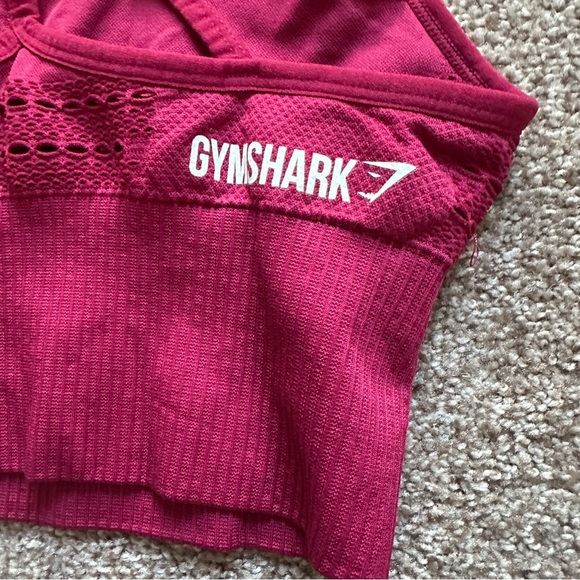 Gymshark Energy Seamless Sports Bra Berry Women’s Size XS Athletic Workout Yoga - Picture 11 of 12
